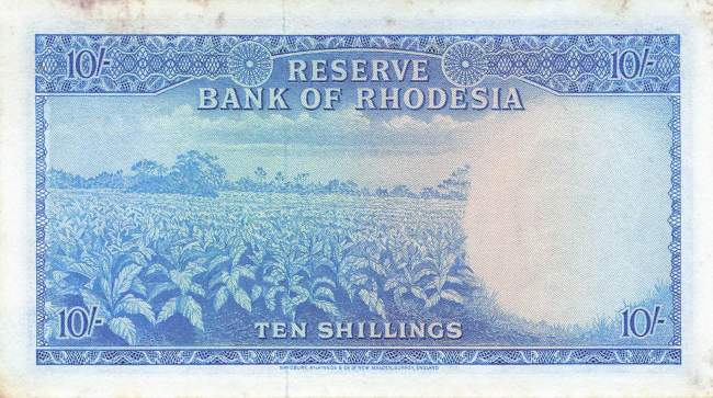 10 Shillings Rhodesien 1964 p24a